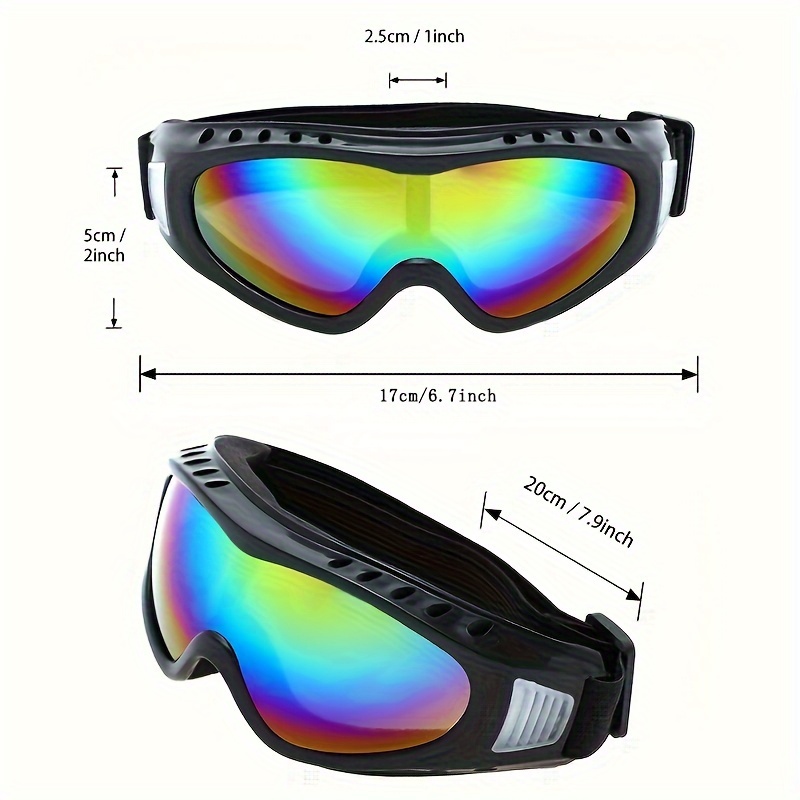 Trendy Cool Large Frame Ski Sunglasses Men Women - Temu