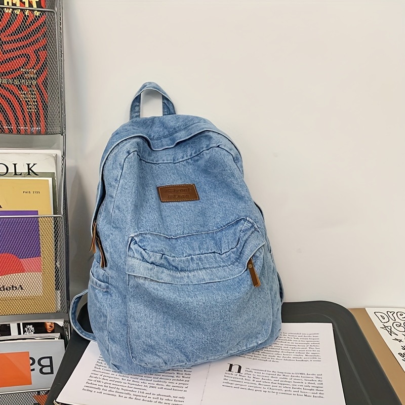 Vintage Denim Backpack