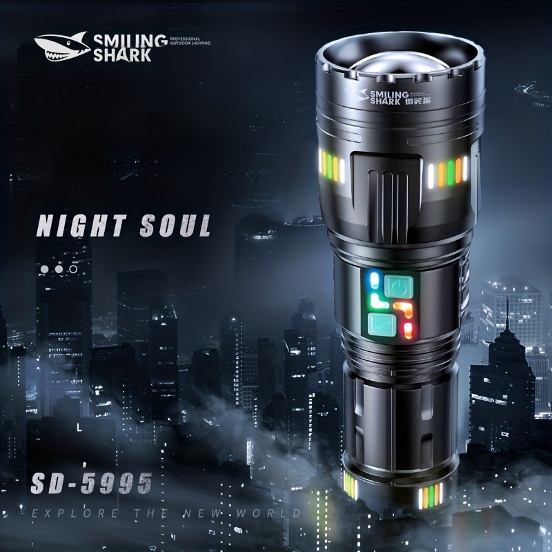 Sd 5995 Flashlight Led M80 Super Bright Torch Light Usb Rechargeable  Zoomable Waterproof Torch Light Outdoor Hiking Patrol Lighting, 90 Days  Buyer Protection