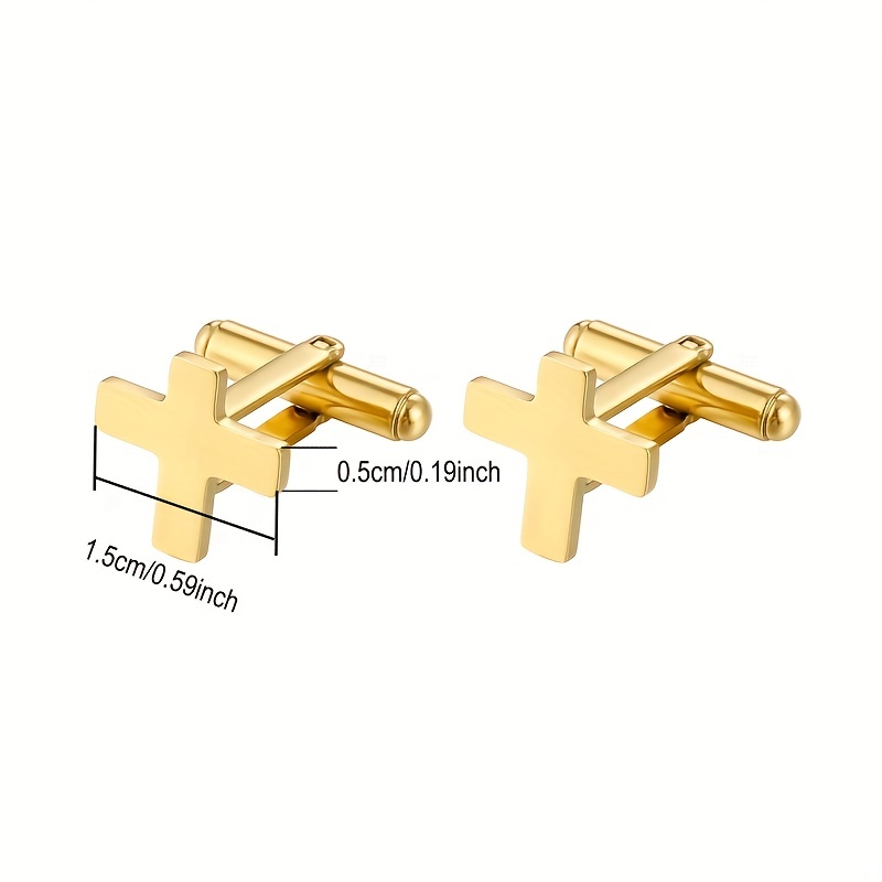 Personalized 1pair Men Custom Any Name Cufflinks For Men Gold