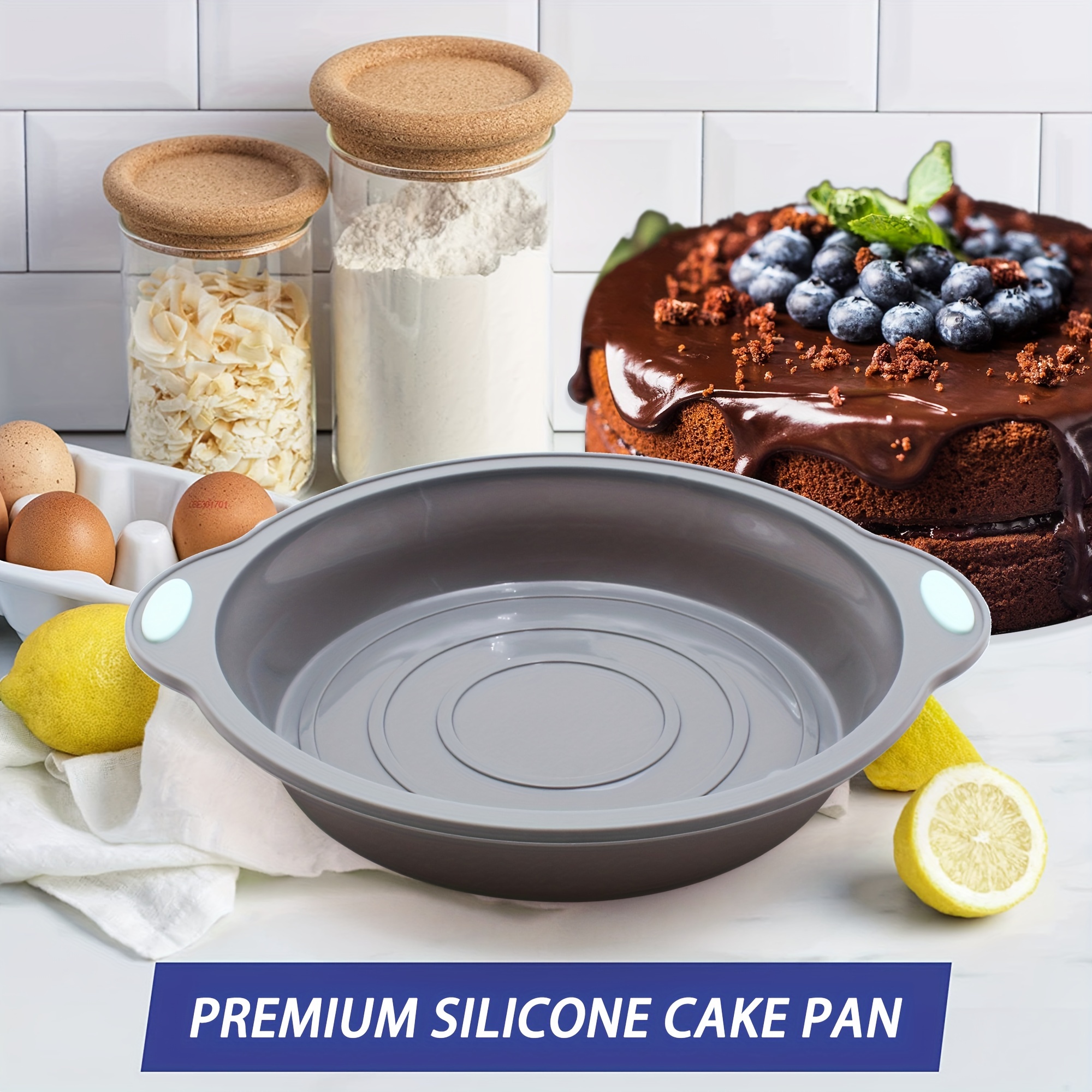 1Pc 4 Inch Silicone Mini Cake Molds Round Baking Pan DIY Non-Stick Silicone  Baking Mold Bakeware Pan Reusable Cake Pans