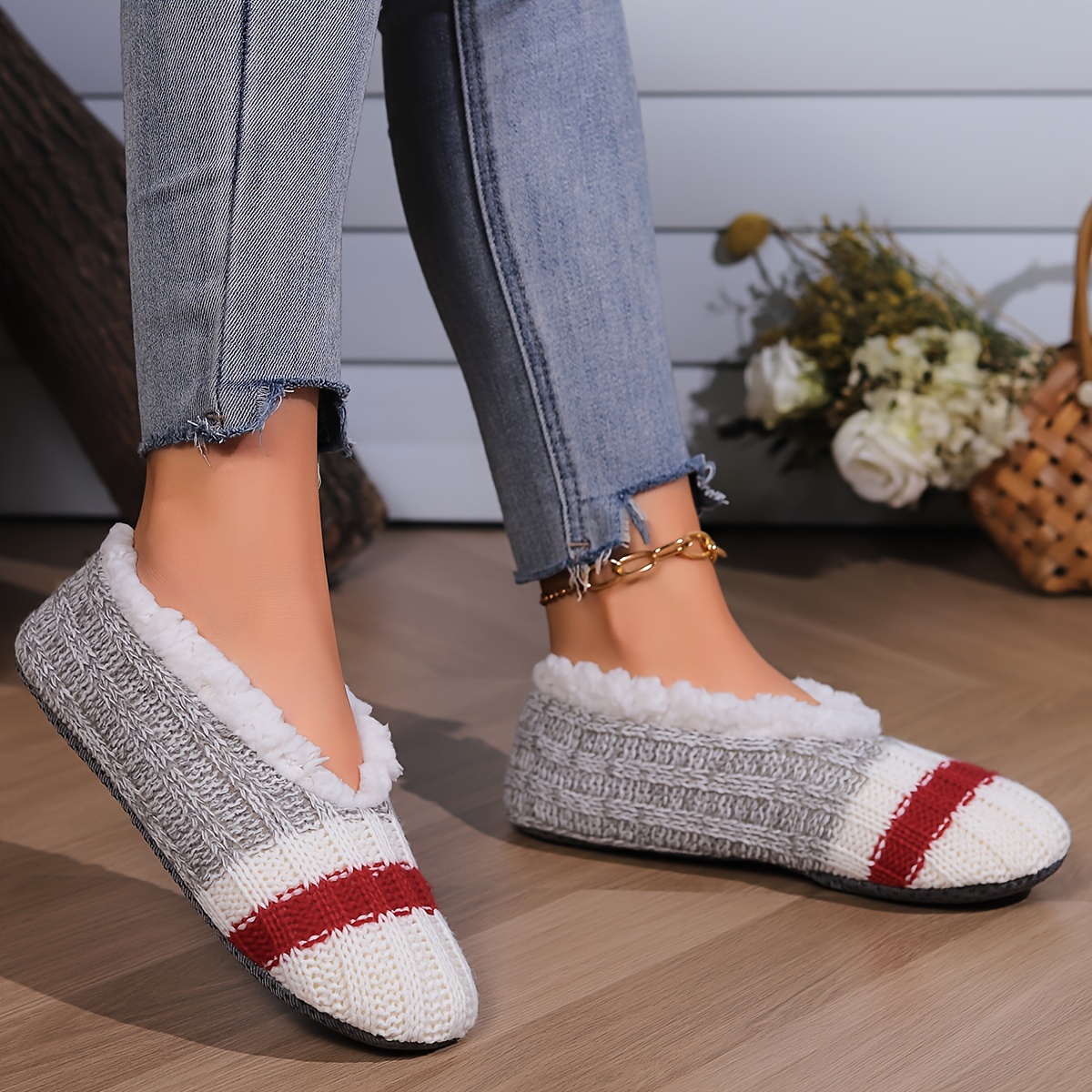 womens winter soft sole slipper socks grippers non slip Temu