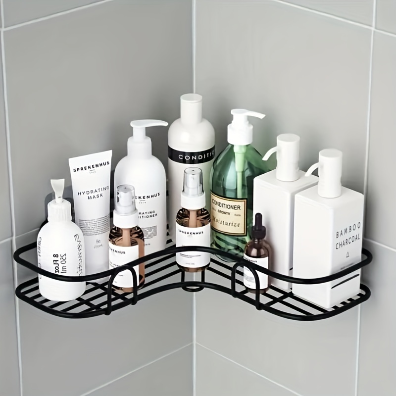 Bathroom Storage Rack Perforation-free Toilet Storage Rack Toilet Wall  Hanging Corner Storage Rack Kitchen Toiletries For Men And Women Daily Body  Care - Temu