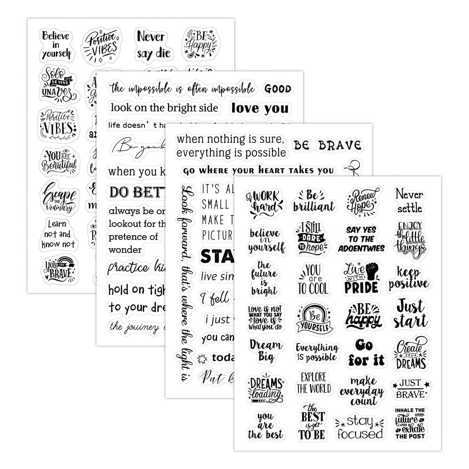 Words Stickers Scrapbooking, Stickers Words Vintage 6