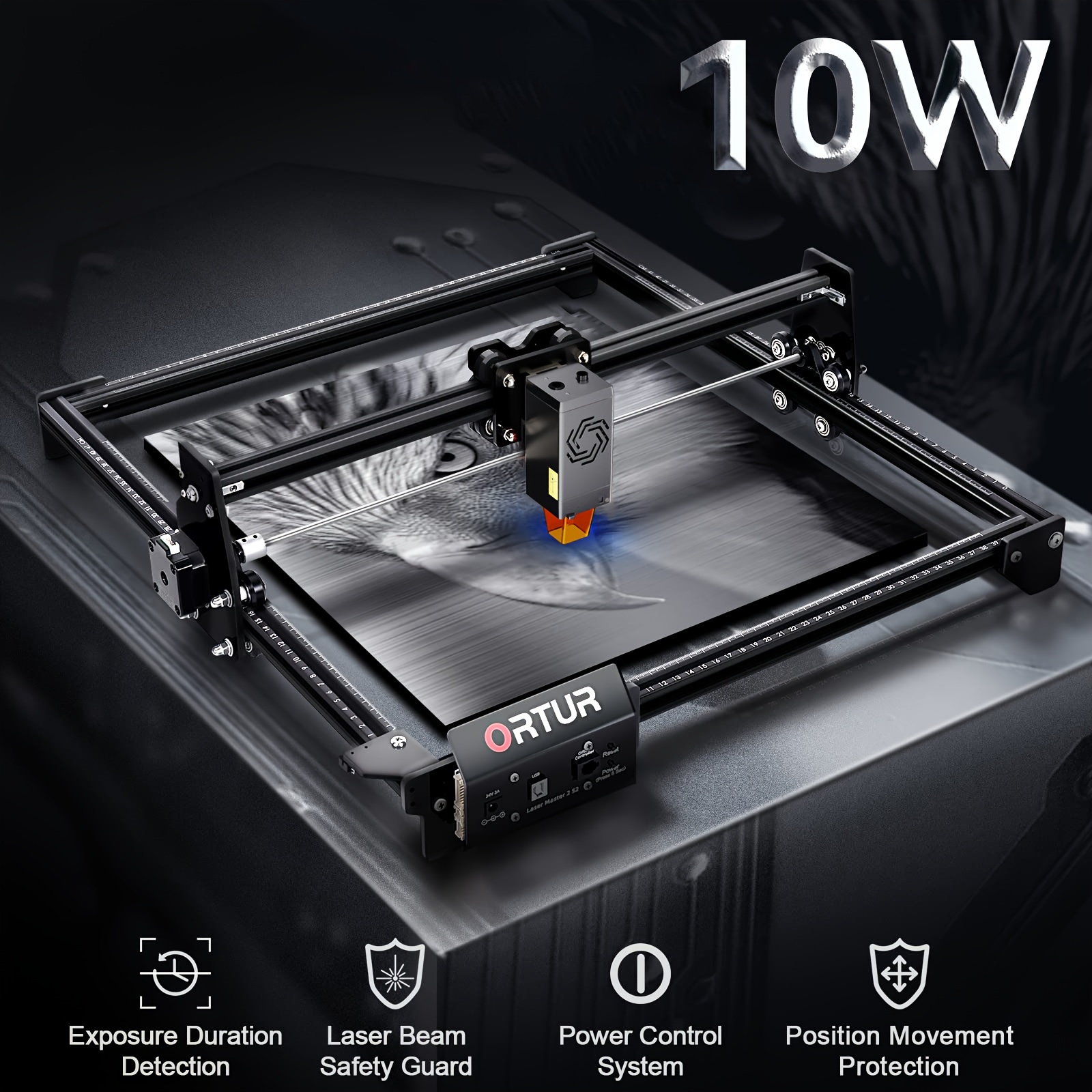ATOMSTACK A5 Pro Laser Engraver,Compressed Spot Carving DIY Cutter for  Acrylic