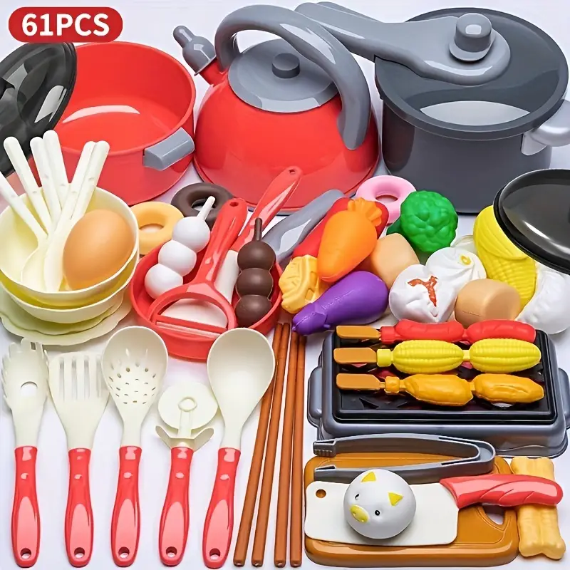 Children's Play Kitchen Toys, Baby Girls Cooking Pots, Boys And Girls  Cooking Simulation Kitchenware, Birthday Gifts