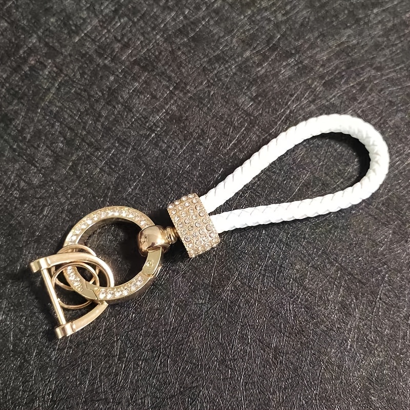 Louis Vuitton Silver Lock and Key Bag Charm Brown Silvery Leather