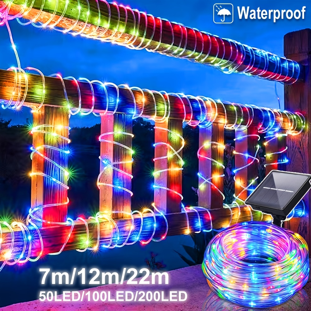 Guirlande lumineuse extérieur 12m 120 LED multicolore 8 jeux de
