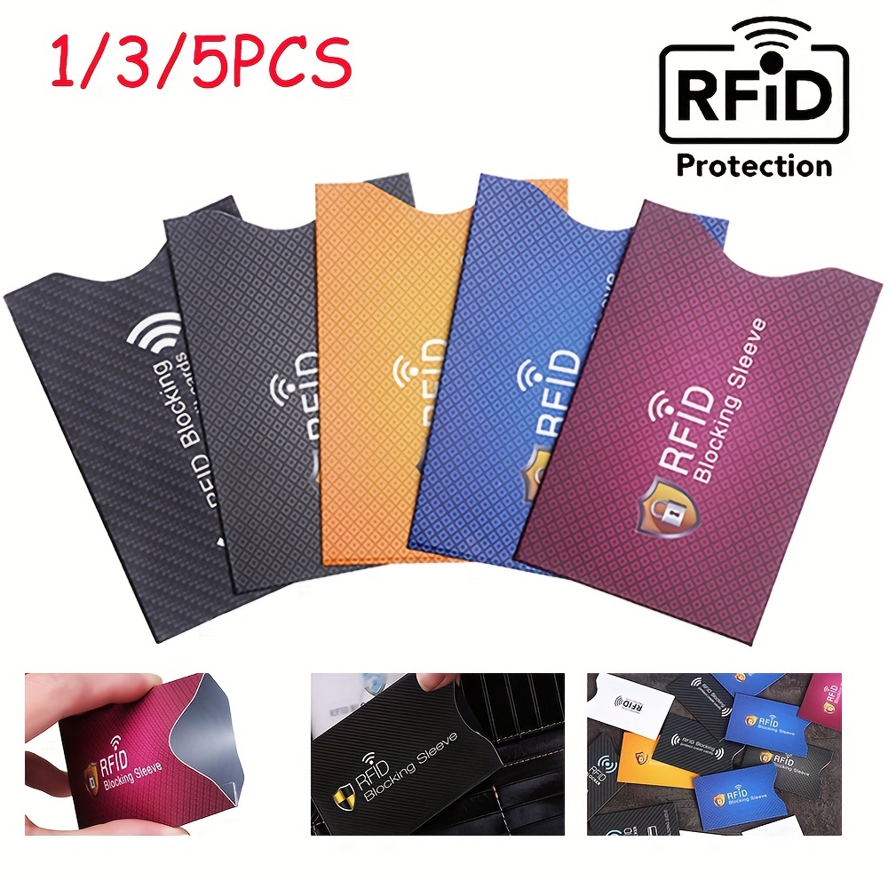 Black Anti-Hacking RFID Contactless Credit Card Protection Case