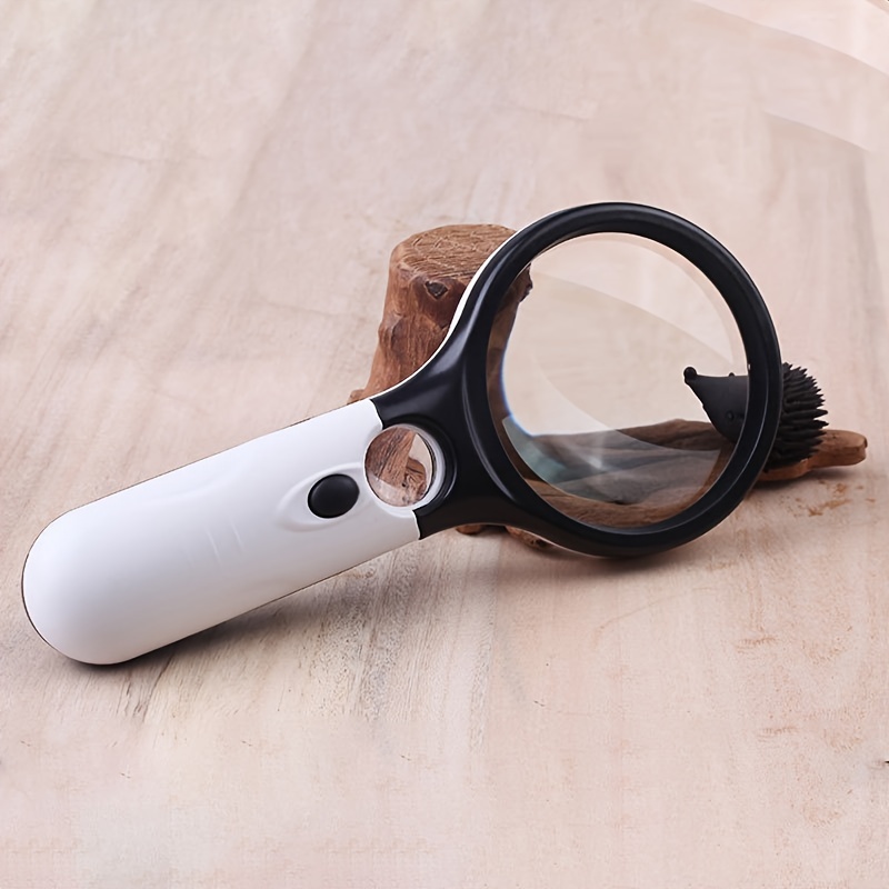 1pc Portable Handheld Magnifying Lens With Non-Slip Soft Handle Suitable  For Senior Reading And Children Nature Exploring, Magnifying Glass