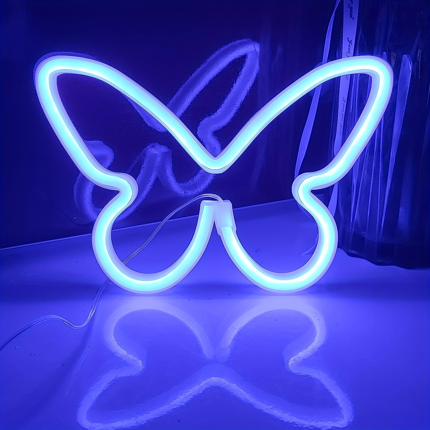 1pc butterfly neon signs usb or 3 aa battery powered neon light led lights table decoration girls bedroom wall d cor kids birthday gift wedding party supplies business gifts neon signs