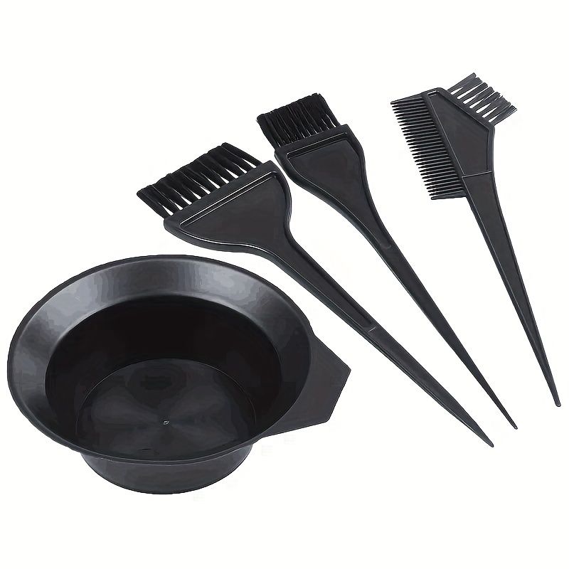Diy Hair Coloring Tool Kit Hair Tinting Bowl Brush Professional Hair Styling  Tools And Appliances - Beauty & Personal Care - Temu