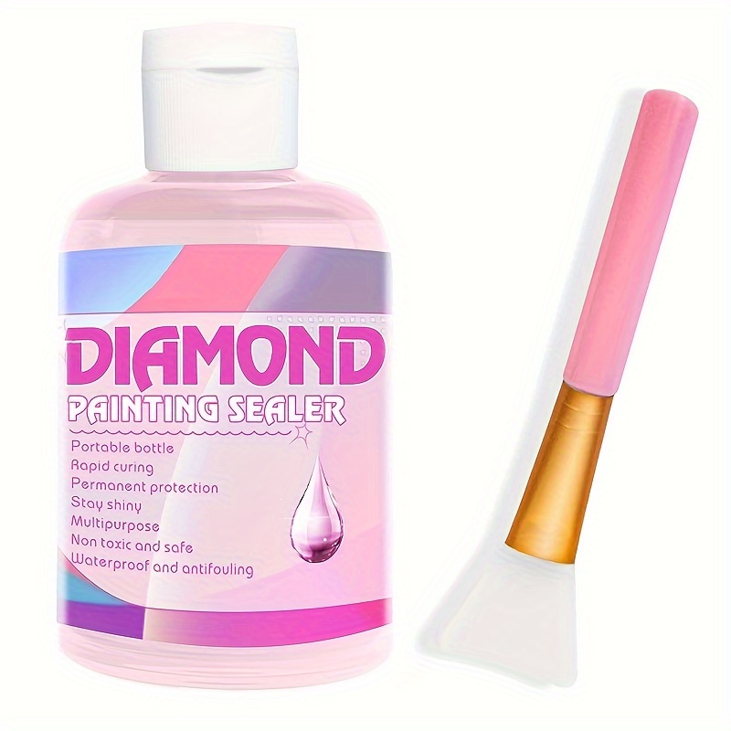 Diamond Painting Sealer Kits With Brushes Diamond Art Sealer - Temu