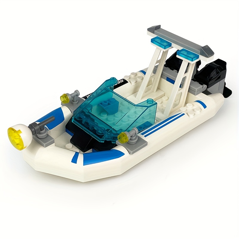 Submarine Speedboat Small Building Blocks, Flying Boats, Small Boats,  Assembled Toys, Accessories