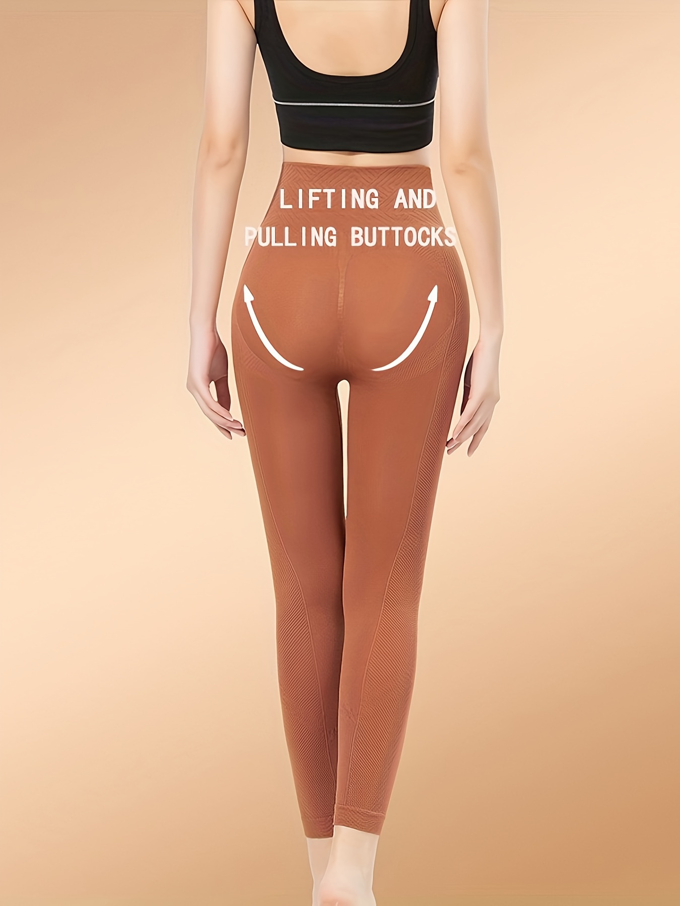 High Waist Shaping Pants Elastic Tummy Control Slimming - Temu Canada