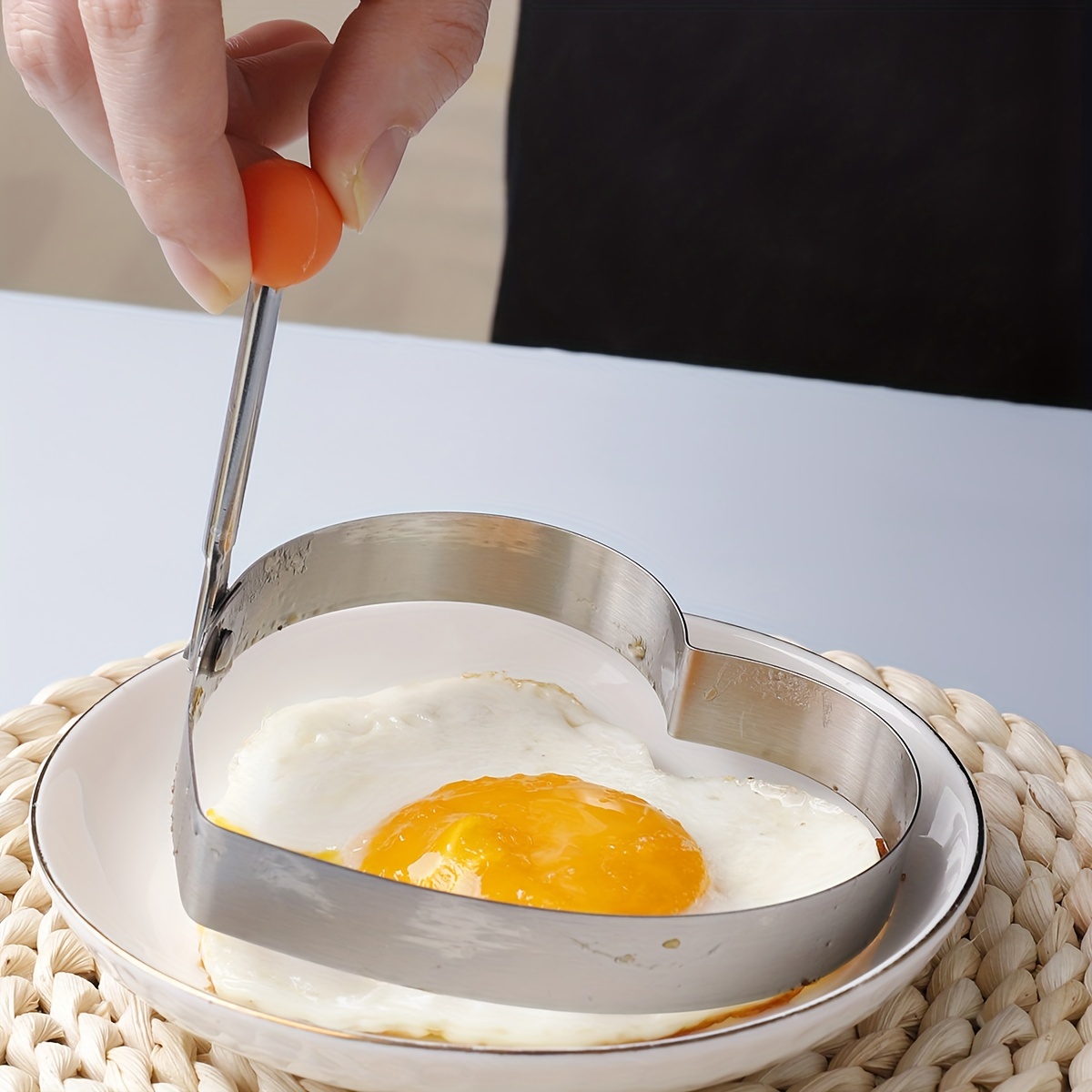 Stainless steel frying egg maker Creative frying egg mold poached