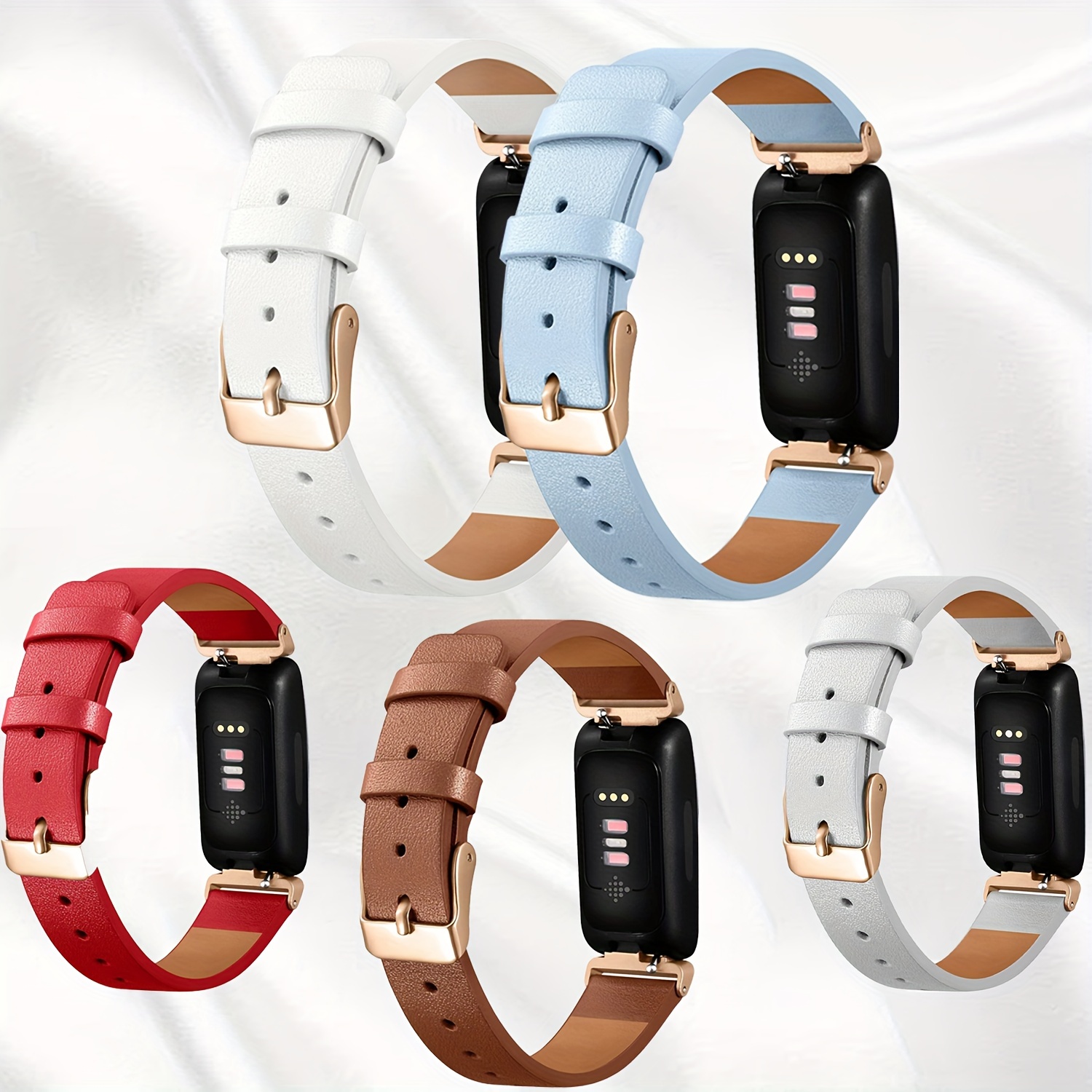 Strap For Fitbit Inspire 2 Strap genuine Leather Strap Wrist - Temu