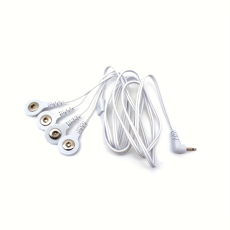 10pcs 3.5mm Button Type Electrode Wires Cable For TENS Unit