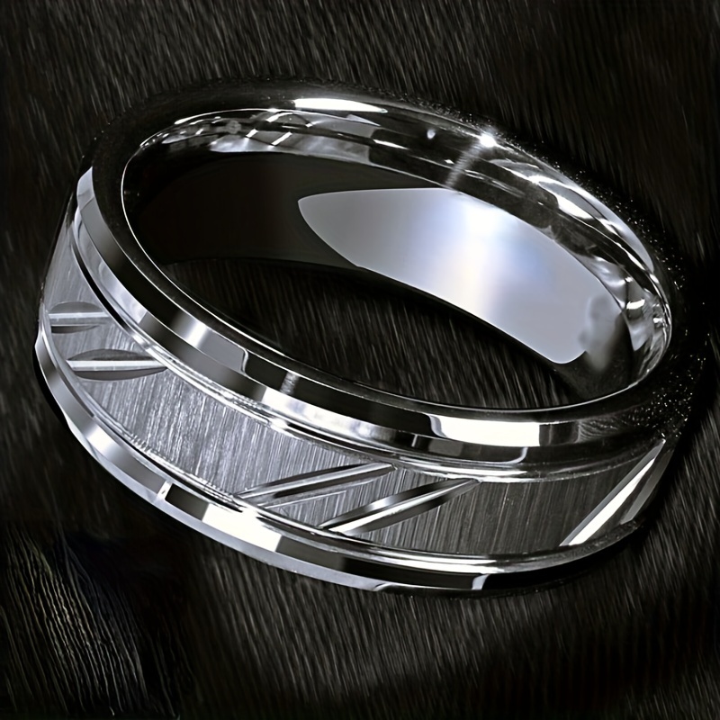 Cheap Stainless Steel Rings For Men Couple Tungsten Wedding Band