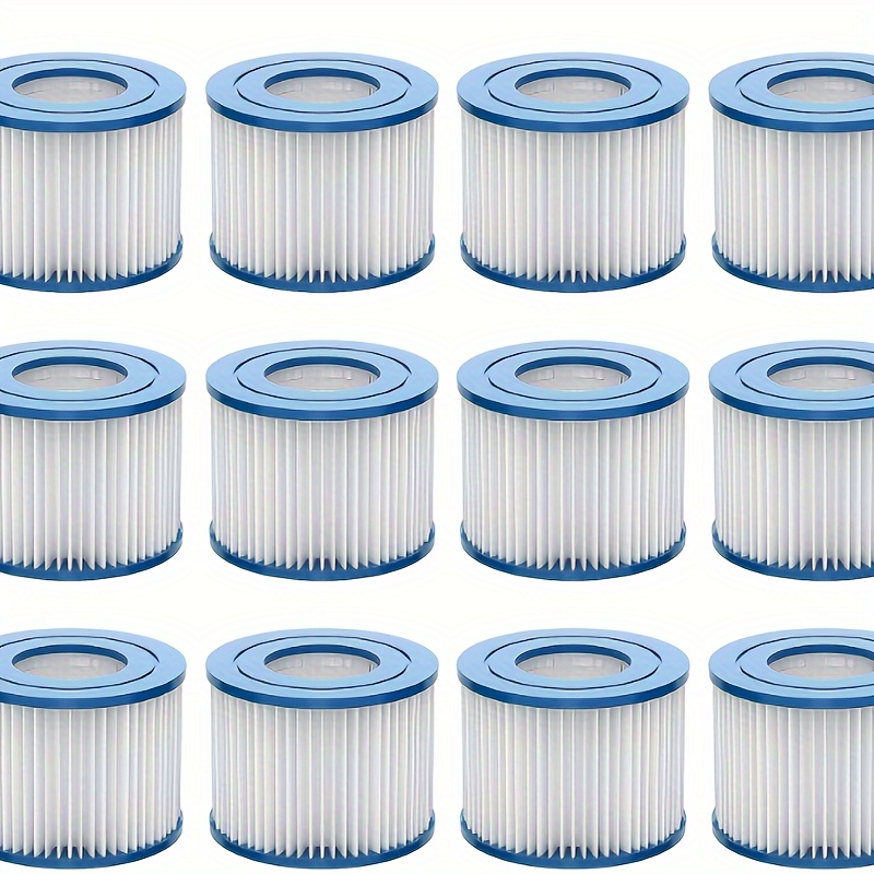 

12 Packs, Hot Tub Filter Type Vi Spa Filter Element Compatible With Saluspa Coleman 90352e 58323 90427e , Pool Filter Accessory Replacement For In Ground Pools