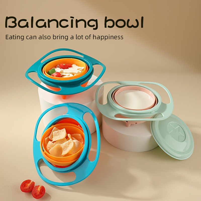 Baby Feeding Bowl Toddler Child Kid Spill Proof 360 Rotating NonSpill Cup  Dishes