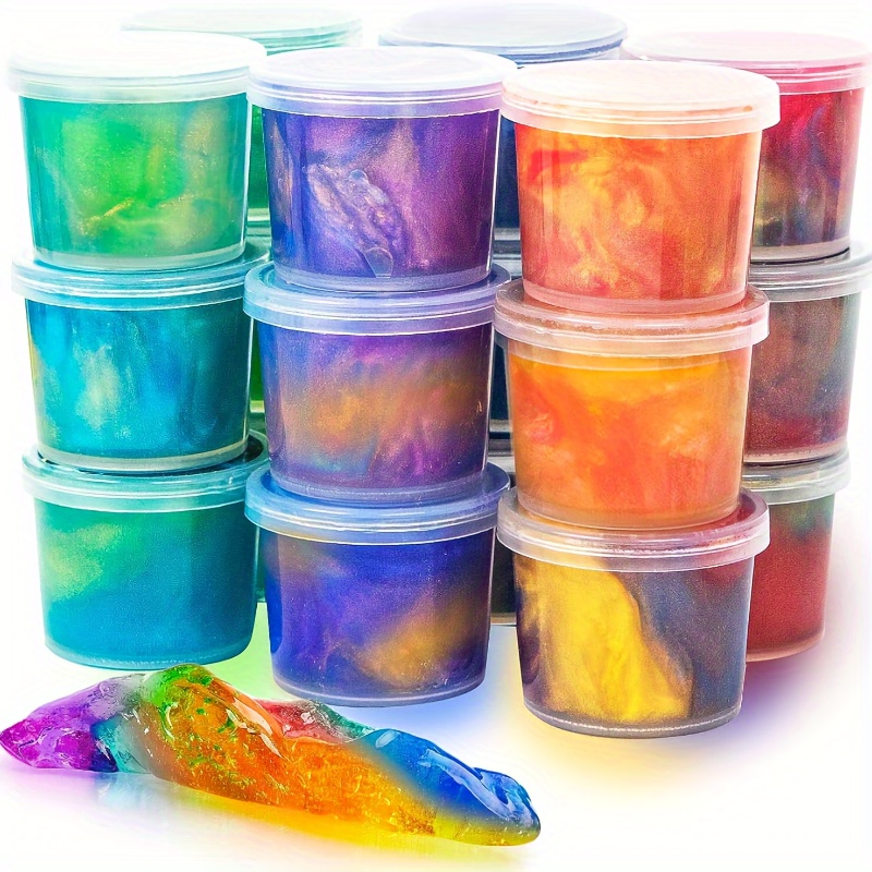 2 confezioni Jelly Cube Crunchy Slime Kit, non appiccicoso