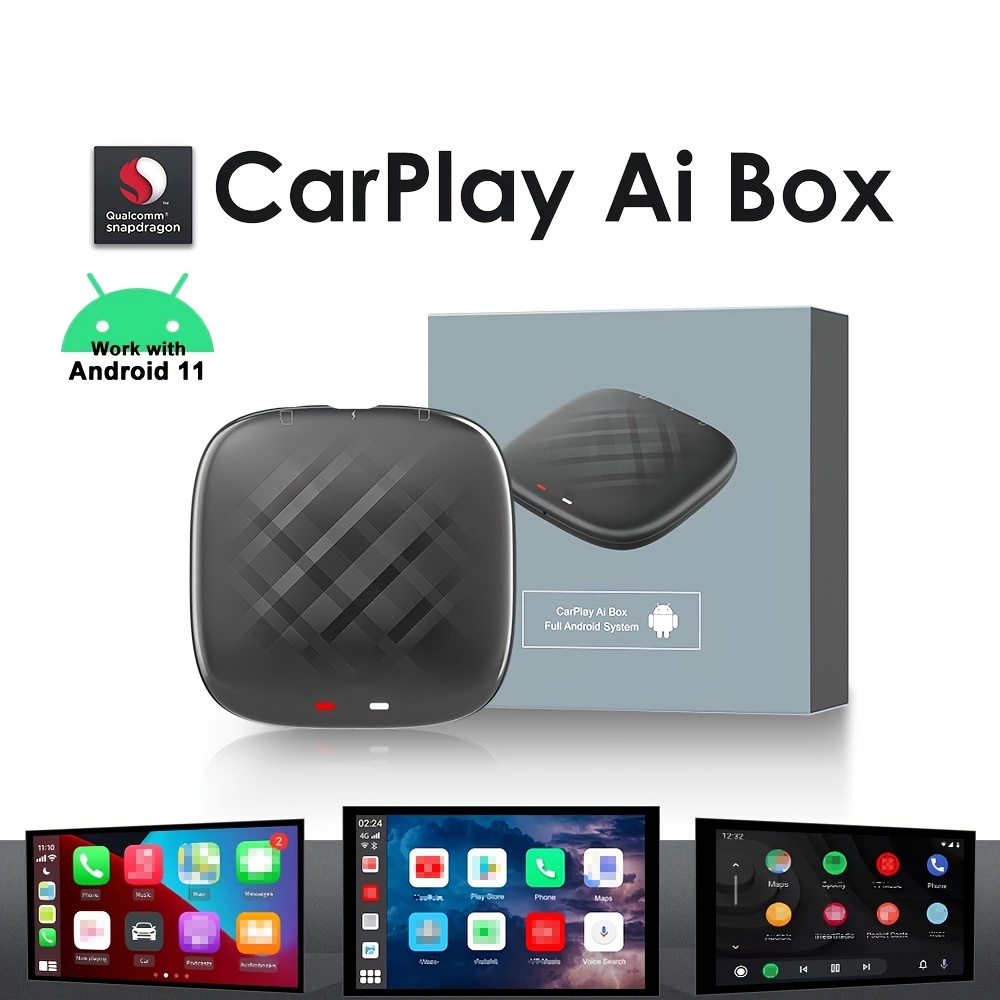 Ai Box Android 11 Mini Wireless Carplay, Android Auto Plug And