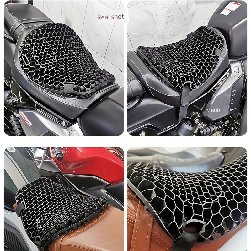Motorcycle Shock Absorbing Cushion Motorcycle Seat Cover Sunscreen Electric  Vehicle Cushion Seat Cushion Motorcycle Locomotive Off-Road Accessories