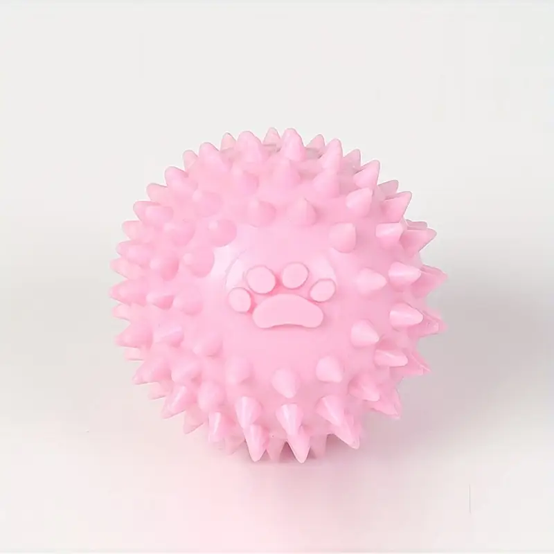 BONOCO Pet Ball | Dog Fetch Throw Balls Outside Dog Toy | Soft Rubber Dog Chew Toys Squeaky Interactive Dog Toys for Dogs Puppys (Size : Pink Paw Print BONOCO Pet Ball | Dog Fetch Throw Balls Outside Dog Toy | Soft Rubber Dog Chew Toys Squeaky Interactive Dog Toys for Dogs Puppys (Size : Pink Paw Print