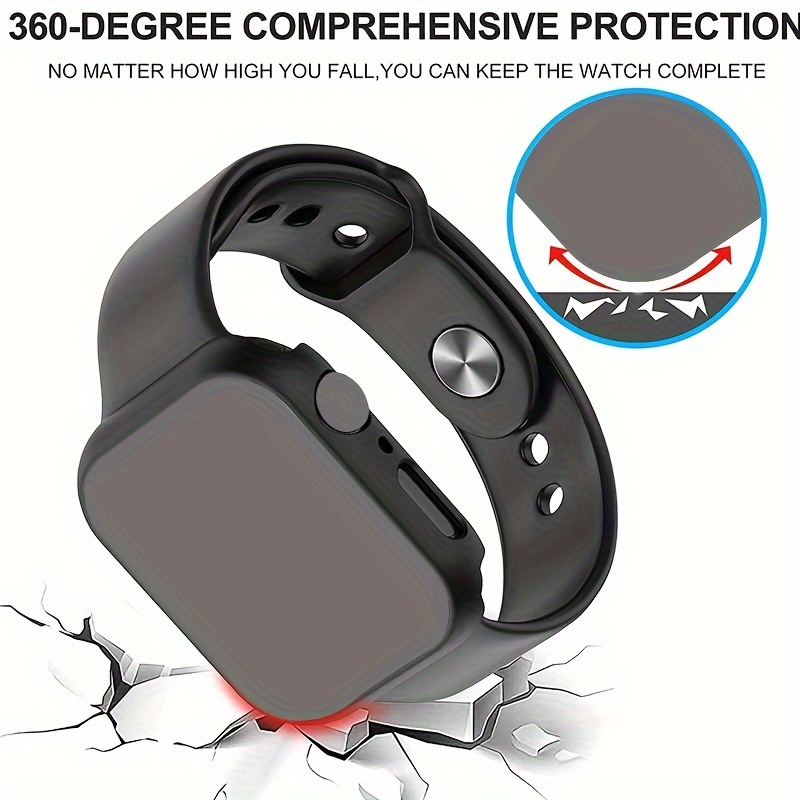 Ultra-Thin Privacy Protection Screen Protector for iWatch Ultra/Series 10/9/8/7/6/5/4/3/2/SE - 26? Touch Sensitive, Scratch-Resistant PC Case with Lightweight Bumper, Multiple Sizes Available, Privacy Screen Cover | Sleek Hard Shell | Polycarbonate Case