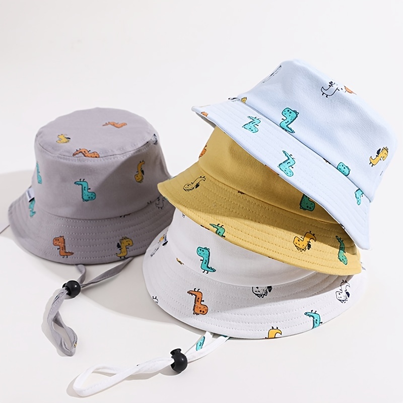 1pc Boys and Girls Summer Fashion Sun Hat, Bucket Hats, Cartoon Anime Shawl Sun Hat, Outdoor Sunscreen Beach Hat,Temu