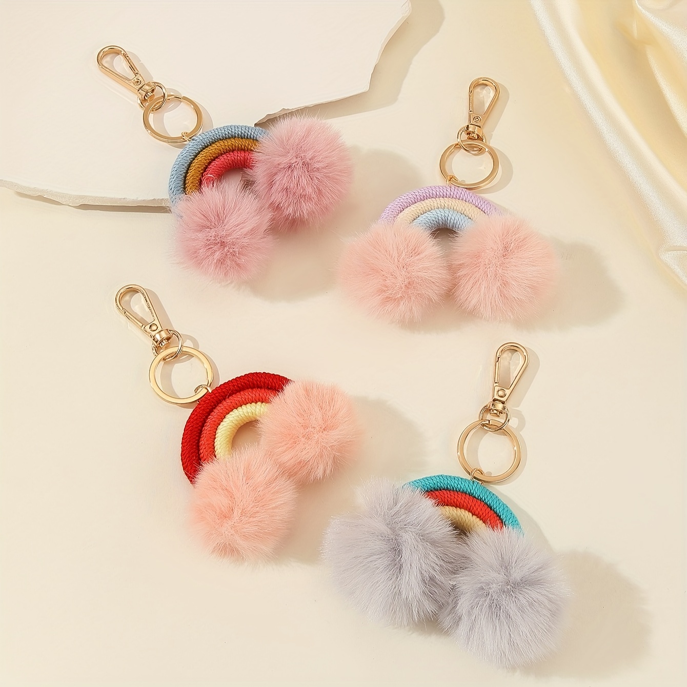 1pc Tassel Ball Keychain