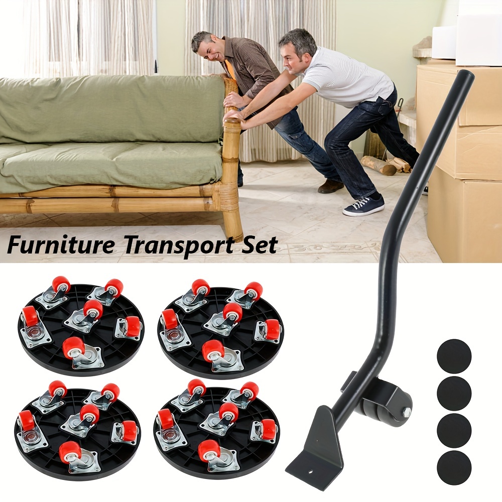 Furniture Lifter Tool Transport Shifter - Heavy Duty Appliance Rollers  Moving Men Furniture Or Refrigerator Sliders for Tile Floors - Appliance  Mover Leverage Tools for Hardwood Floors