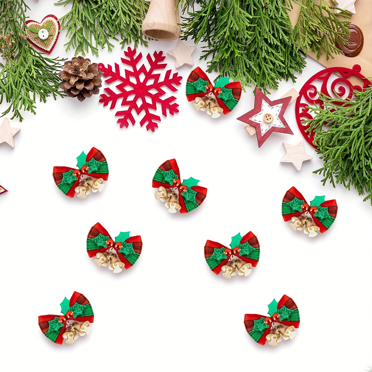 Christmas Bowknot Ornaments,Christmas Tree Ornaments Clearance