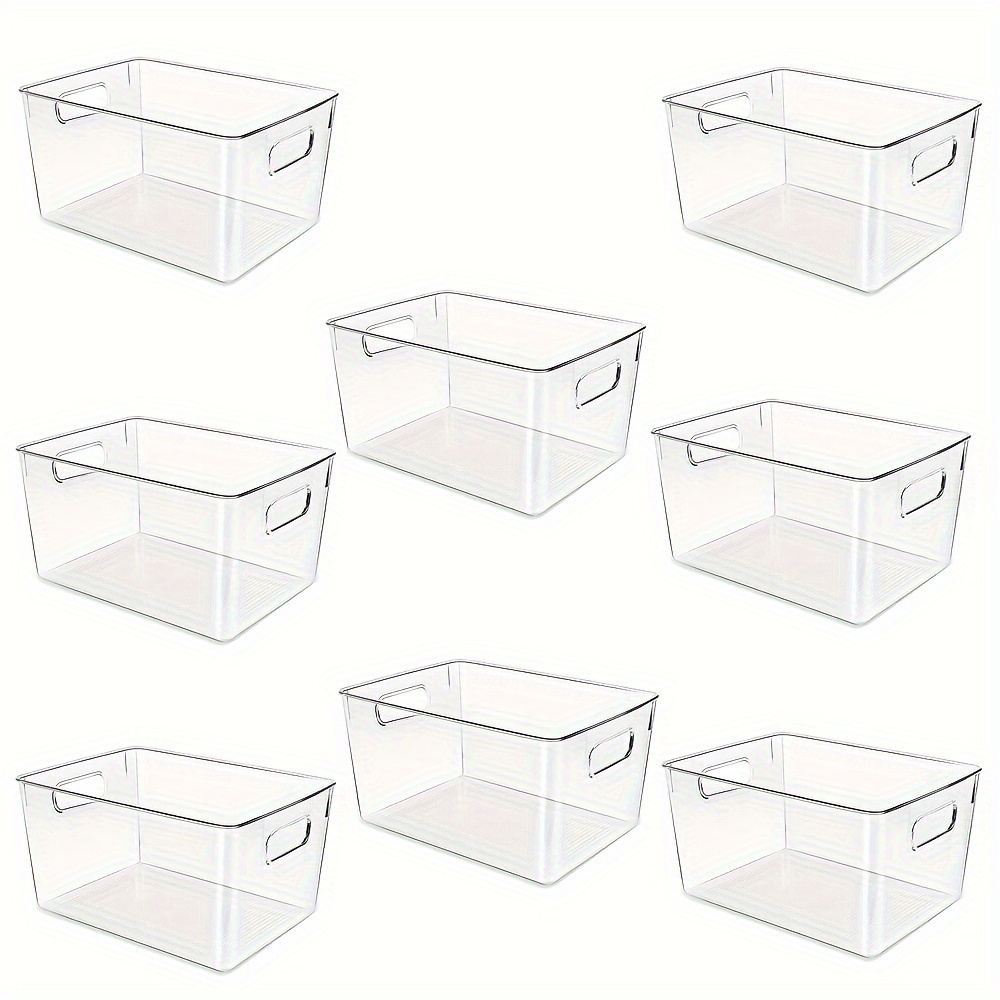 Transparent Storage Box Flip top Design Clear Storage - Temu