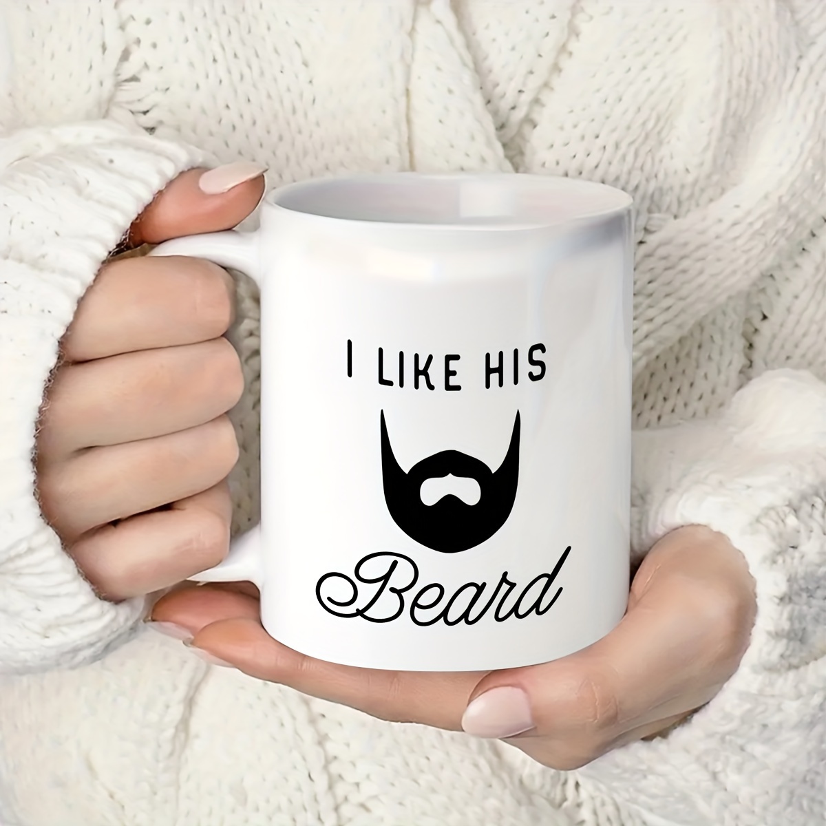 Beard Cool Coffee Mug | Man with the Beard Ceramic Cup Funny | 11-Ounce Mug  | DD061