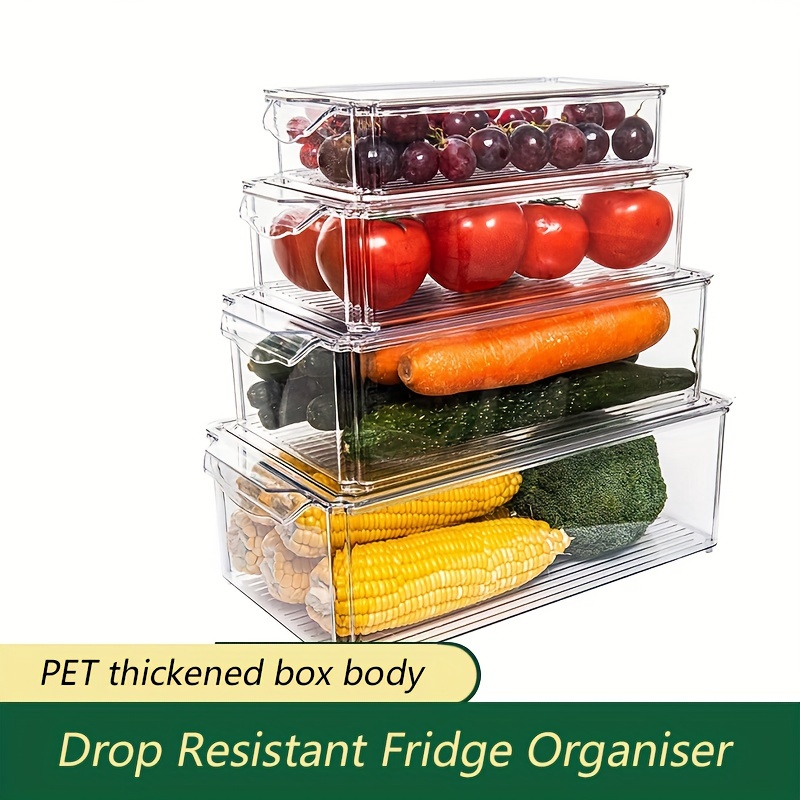 Refrigerator Storage Box Fresh-keeping Box Refrigerated Storage Box Meat  Onion Ginger Garlic Side Vegetable Box Microwaveable