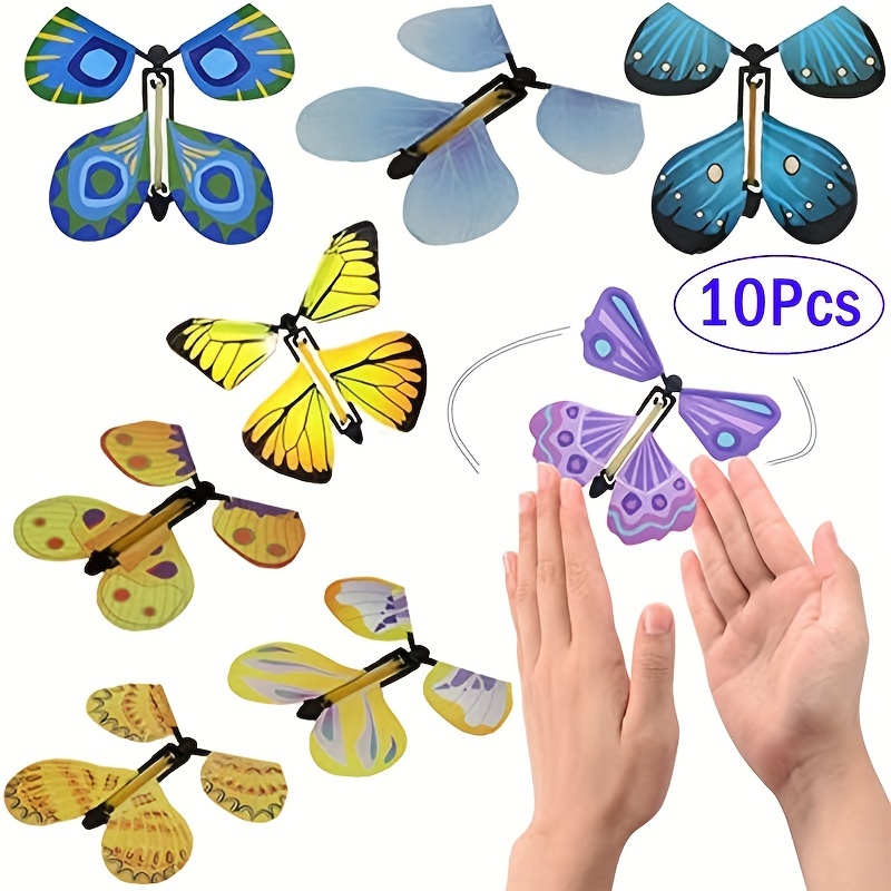 Flying Hummingbird Magic Butterfly In Book Flying Butterfly Surprise Box  Kids Elastic Magic Props Outdoor Sports Toy Party Game