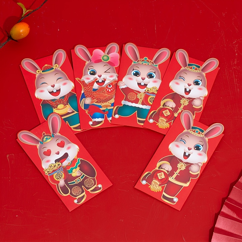 Year of the Rabbit Bronzing Red Packet / Happy Rabbit Year / 10pcs