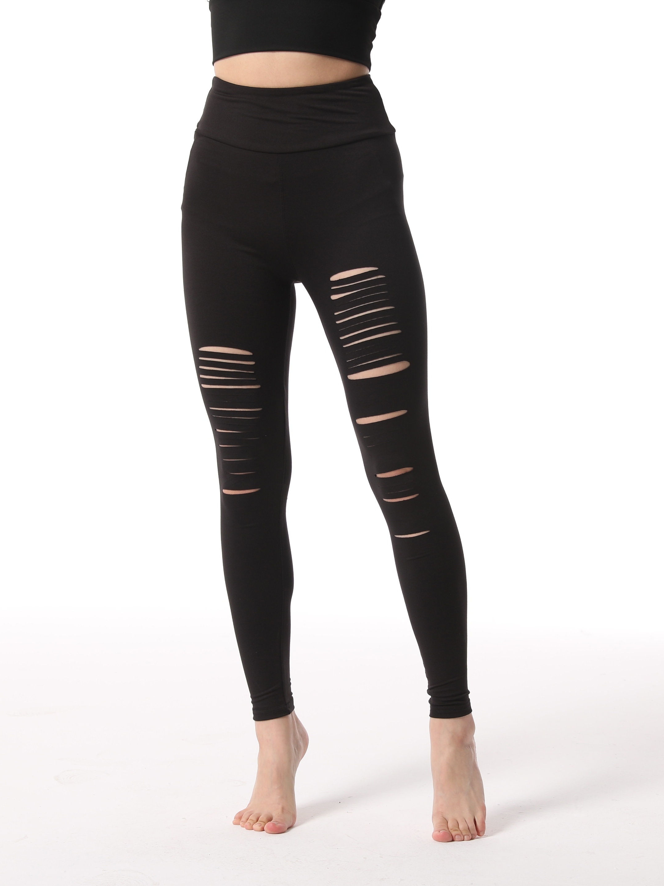 Adogirl Women's Black Tights Sheer Mesh Printed Pants Elastic Skinny  Leggings at  Women's Clothing store