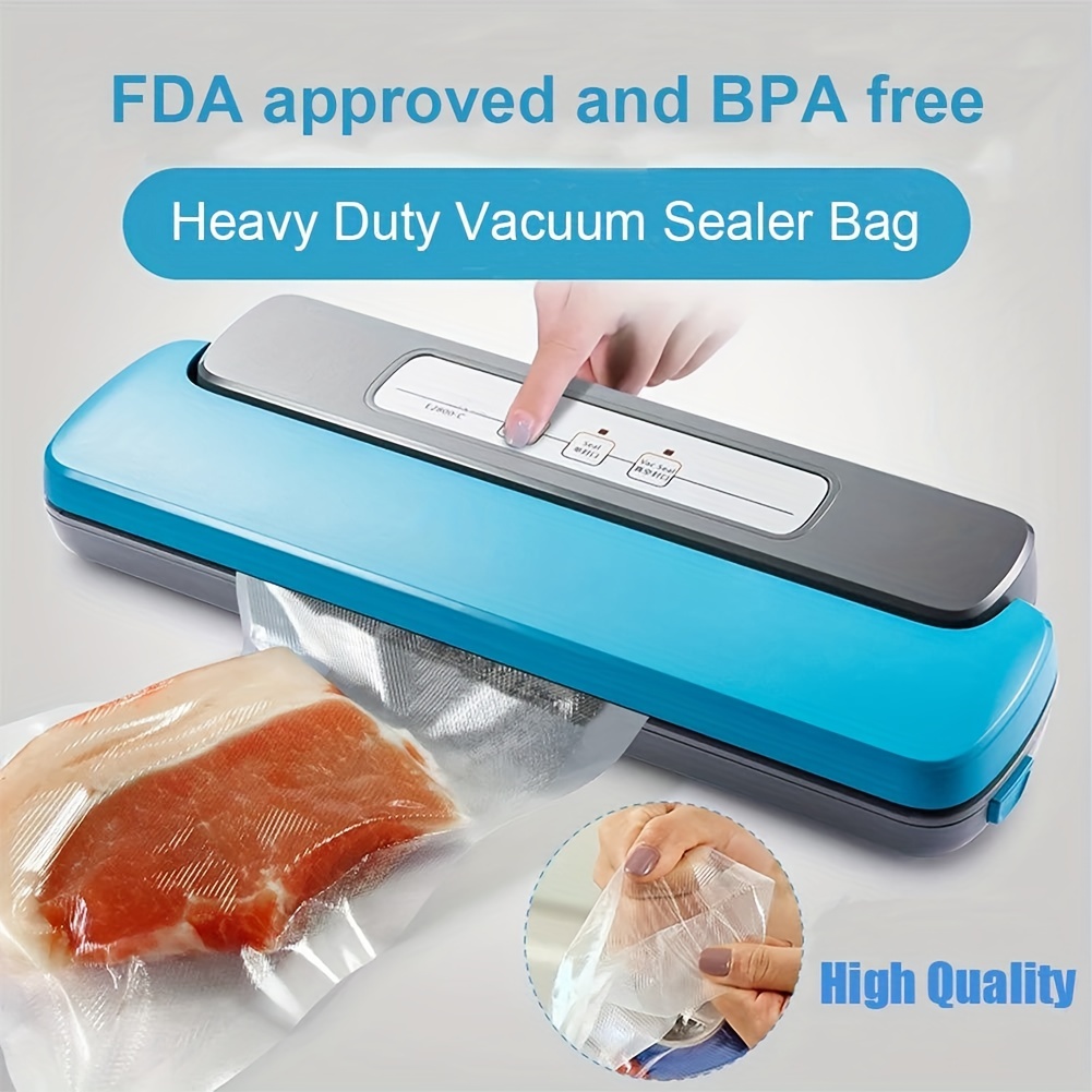 100pcs Vacuum Seal Bags Quart ''8x12'' Food Saver Vacuum Sealer Storage Bags