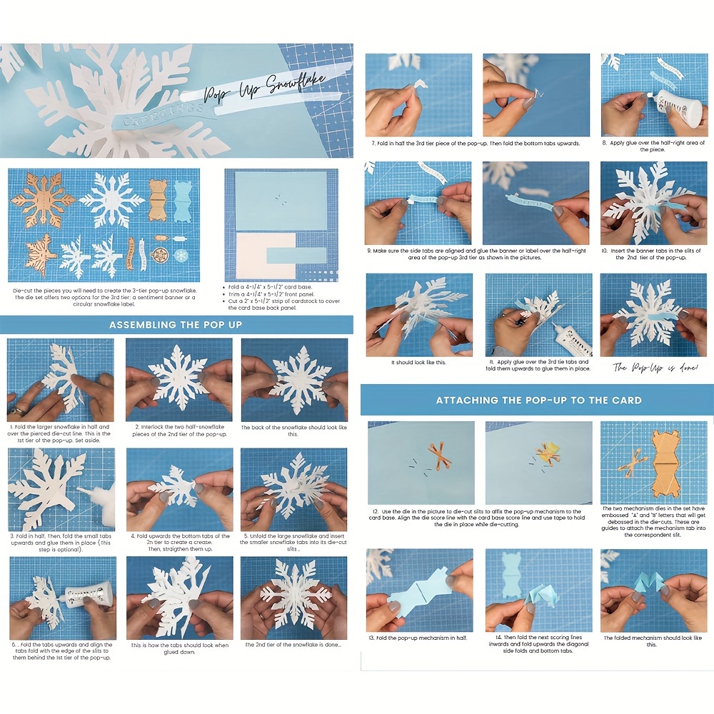 Skeleton Snowflake Vintage Clear Stamps For Diy Scrapbook - Temu