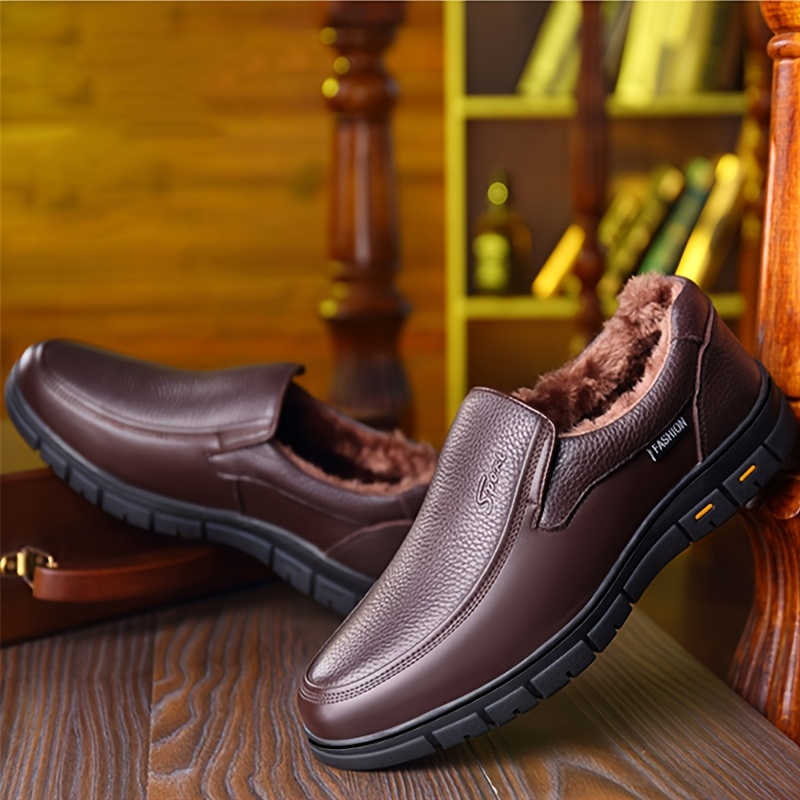 Waterproof Tan Loafers - Men's Fashion