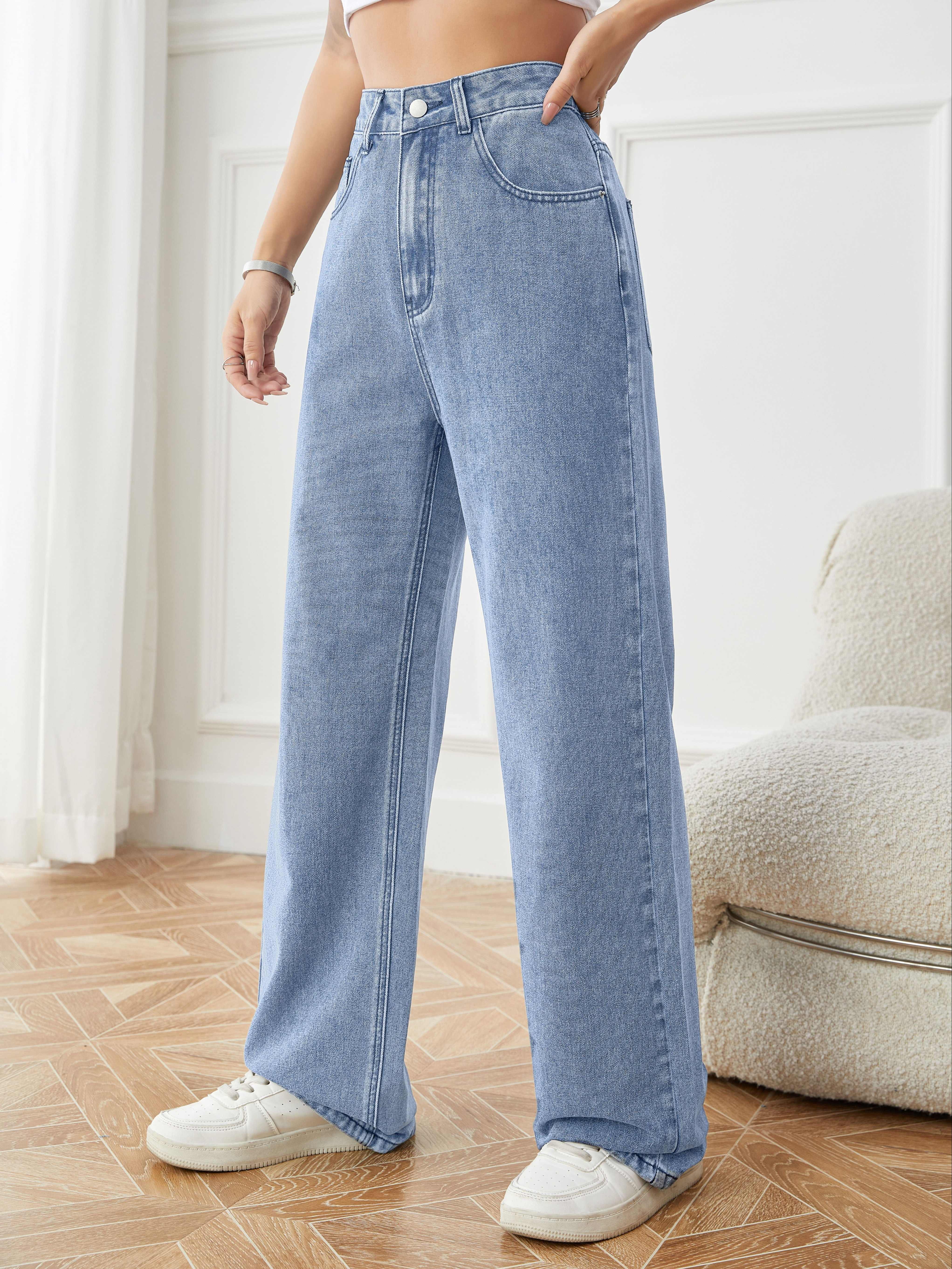 Loose fit: Culottes with an elasticated waistband - light blue