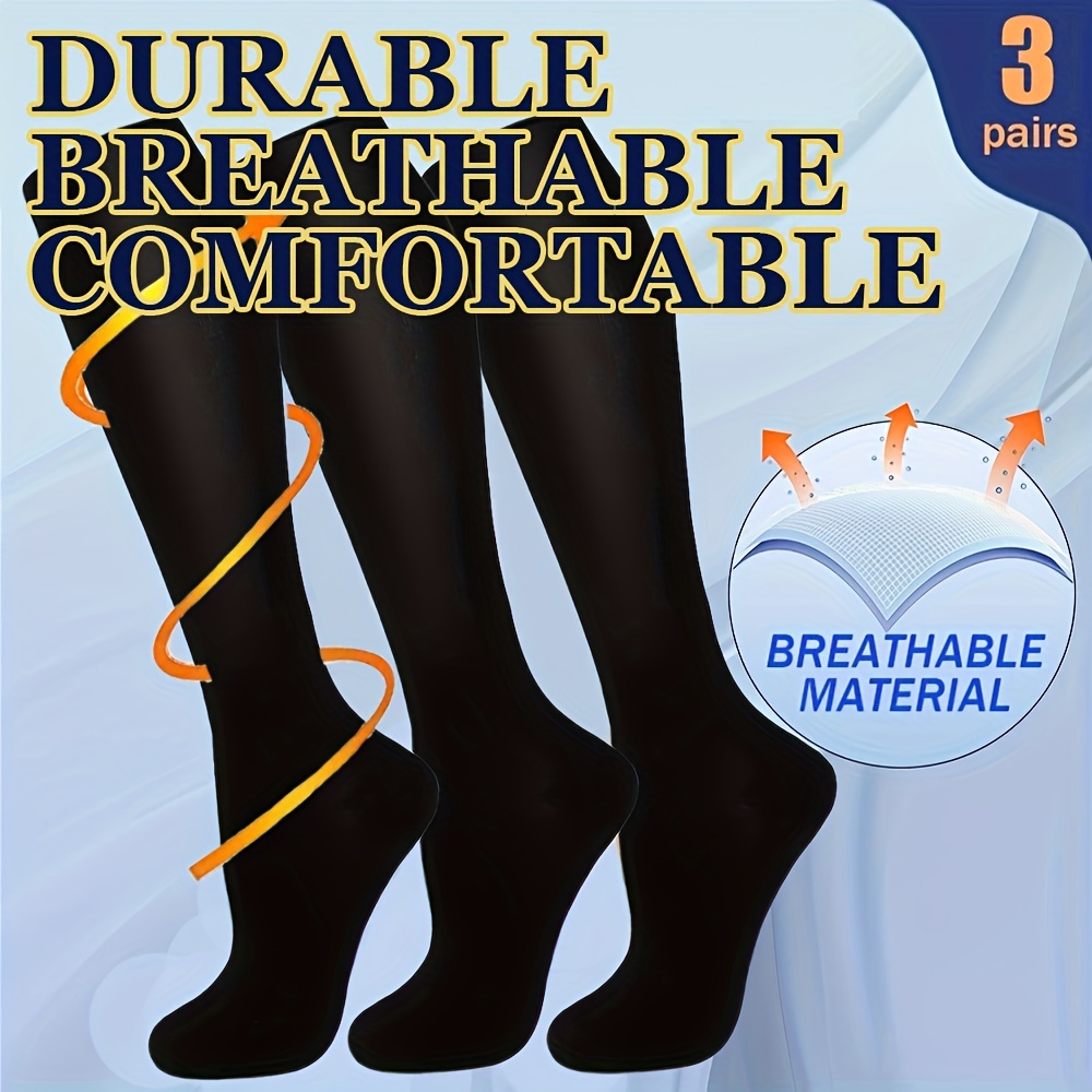 1 par de calcetines de compresión suaves para mujer y hombre