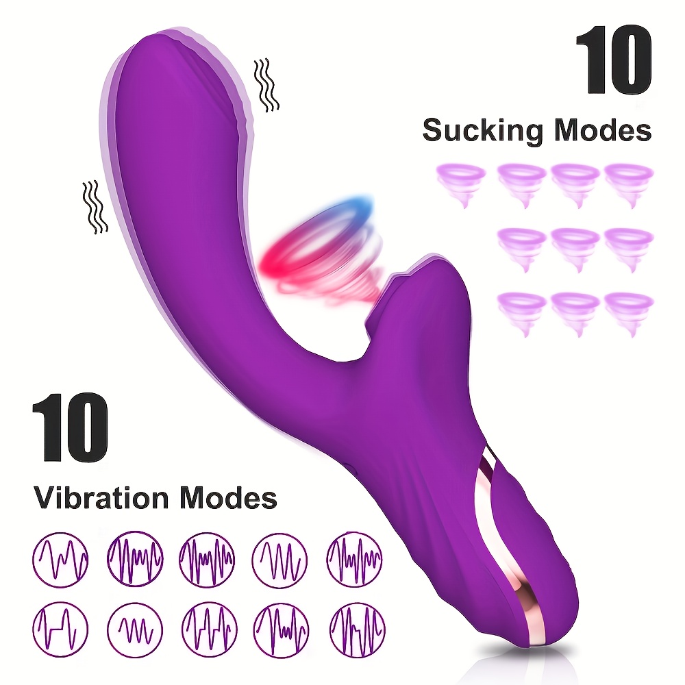 Sex Toys for Women Rechargeable G spot Clit Vibrator Dildo Massager Adult  New
