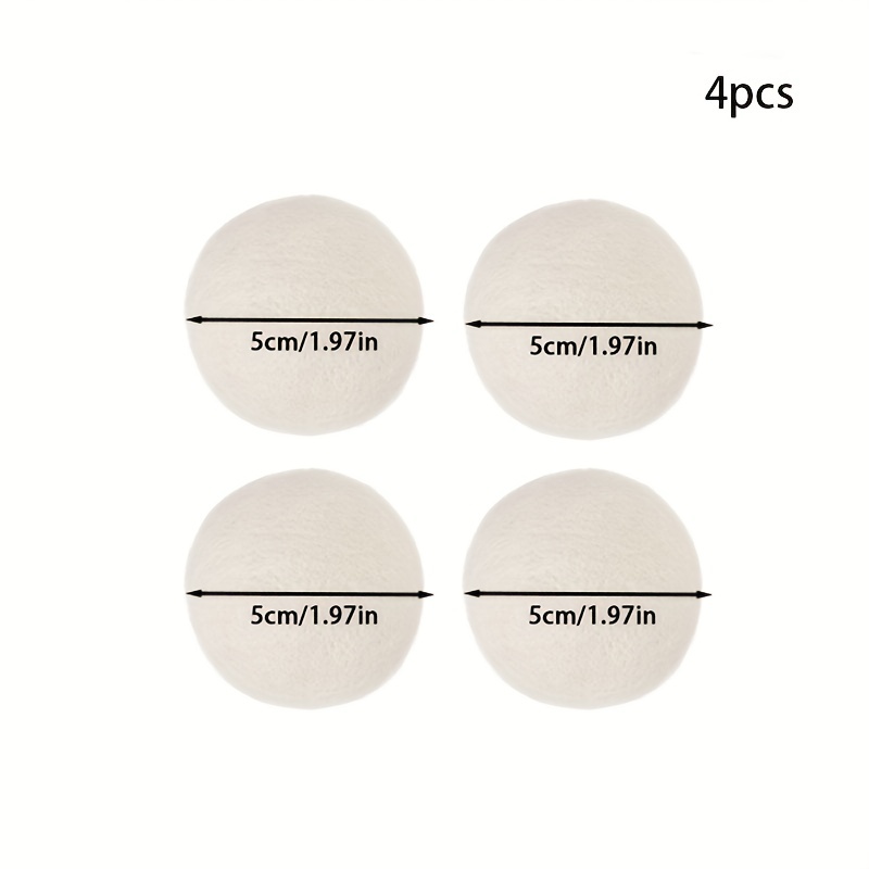 4 Pièces, Boule De Sèche-linge En Laine, Boule À Linge Réutilisable  Multi-tailles, Grande Boule À Linge Pour Machine À Laver, Boule  D'assouplissant De Tissu, Boule De Séchage De Linge, Boule À Linge