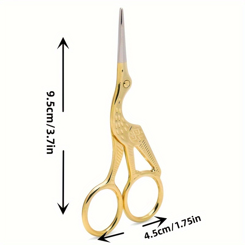 Crane Precision Scissors Sewing Knitting Embroidery 4 Colors Available 