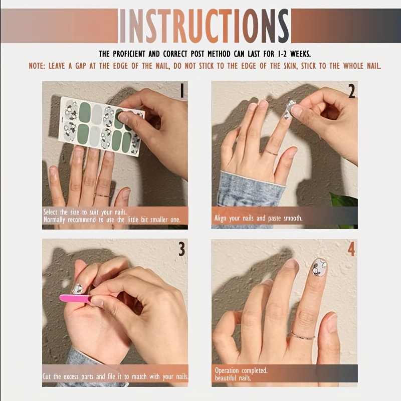 Butterfly Nail Polish Strips Long Lasting Nail Wraps for Easy Manicure