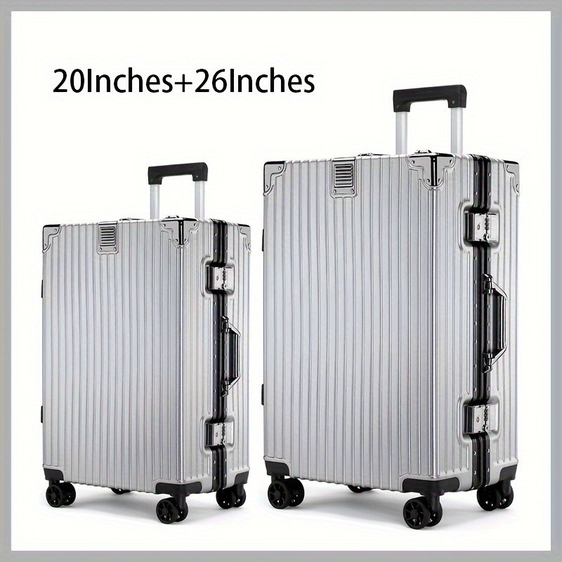 20in 26in 2pcs Juego Maletas Equipaje Pc+abs Carry On Hard - Temu Chile